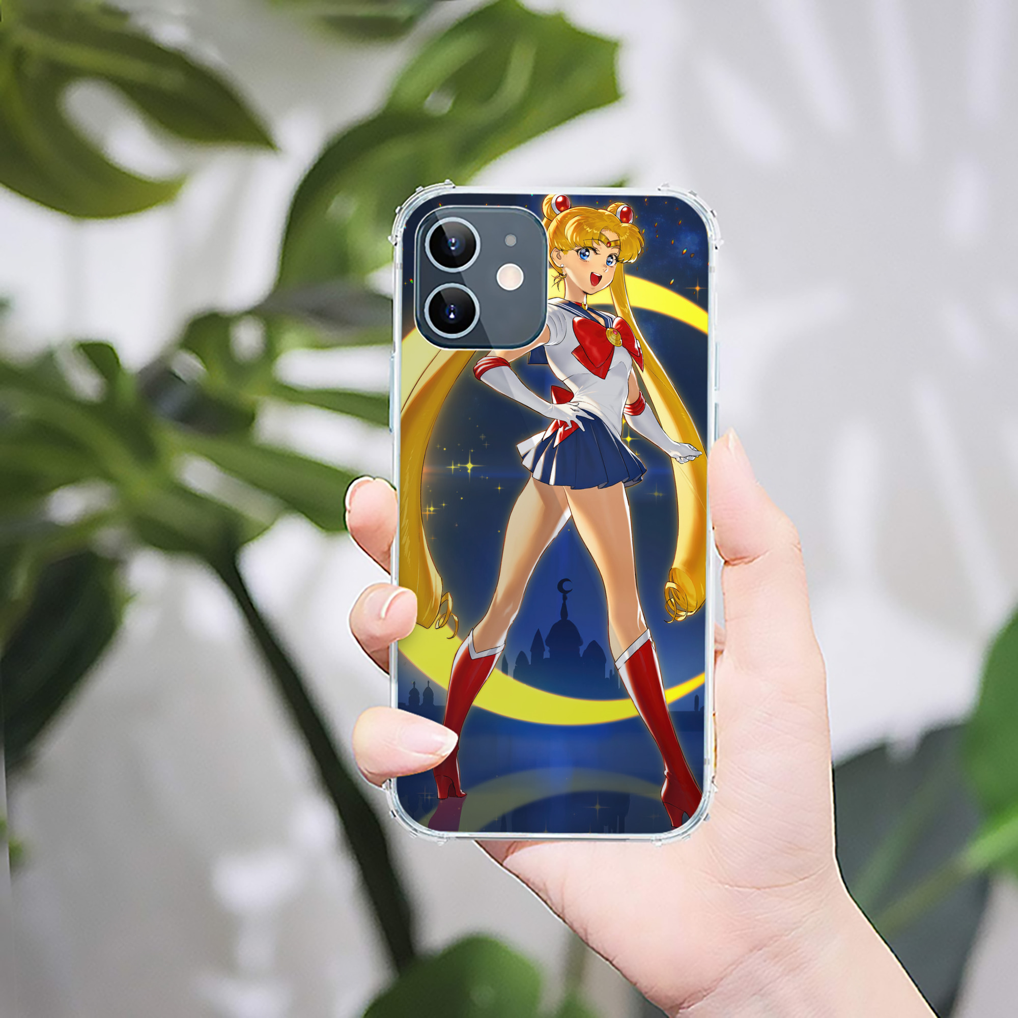 （画像用） 美少女戦士セーラームーン Sailor Moon 【iPhone 12シリーズ対応】透明スマホケース（クリアソフトケース）